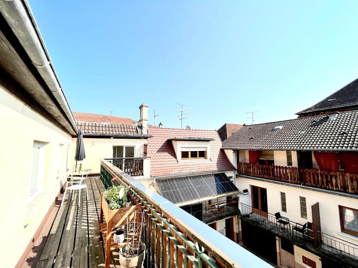 Sous Les Toits Avec Garage Et Terrasse A Ribeauville Exterior photo
